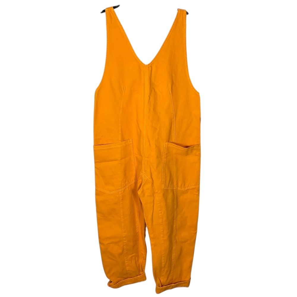 We The Free Vibrant Orange Jumpsuit SZ M NWT - Picture 2 of 5